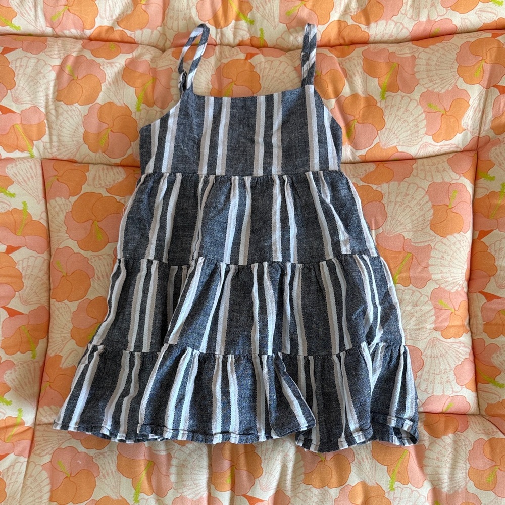 Little Bipsy Navy and White Striped Dress